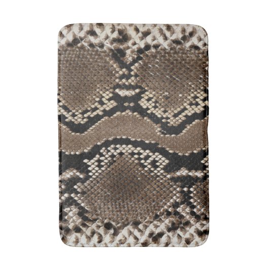 Faux Rock Python Snake Skin Badmat (Voorkant Verticaal)