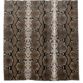 Faux Rock Python Snake Skin Douchegordijn (Voorkant)
