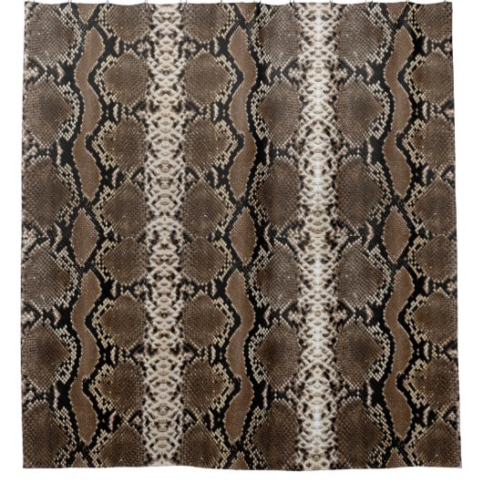 Faux Rock Python Snake Skin Douchegordijn (Voorkant)
