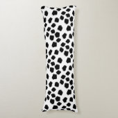 Faux Rocks Black en White Lichaamskussen (Voorkant Verticaal)