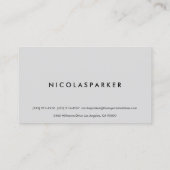 Faux Roestvrij staal Inox Metal Kijk Visitekaartje (Achterkant)