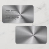 Faux Roestvrij staal Visitekaartje (Voorkant / Achterkant)