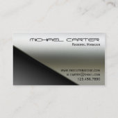 Faux Roestvrij Visitekaartje (Achterkant)