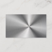 Faux, roestvrijstalen, sierartikelen visitekaartje (Achterkant)