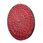 Faux rood alligator leer dartbord (Voorkant Rechts)