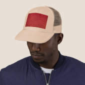 Faux rood alligator leer trucker pet (In situ)
