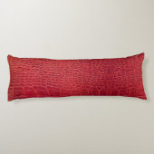Faux rood alligatorleder lichaamskussen (Achterkant)