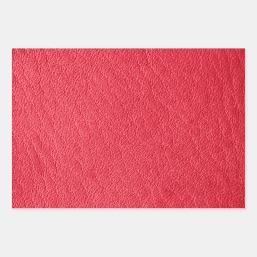 Faux Rood leder Textielonmiddellijke verpakking Inpakpapier Vel (Voorkant)