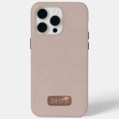 Faux Roos Gold 3D Monogram Blush Pink Case-Mate iPhone Case (Achterkant)