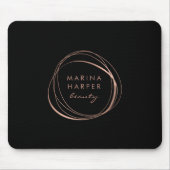Faux Roos Gold Abstract Logo Muismat (Voorkant)