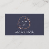 Faux Roos Gold Abstract Logo Verwijzing (Voorkant)