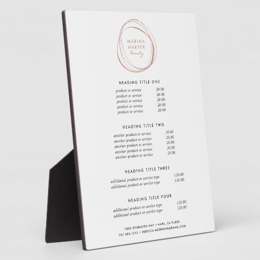 Faux Roos Gold Abstract | Prijzen en diensten Fotoplaat (Zijkant)