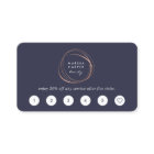 Faux Roos Gold Abstracte Logo Loyalty Kaarten