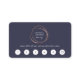 Faux Roos Gold Abstracte Logo Loyalty Kaarten