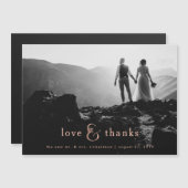 Faux Roos Gold Ampersand | Foto bedankt (Voorkant / Achterkant)