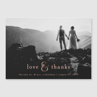 Faux Roos Gold Ampersand | Foto bedankt