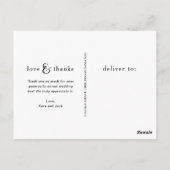 Faux Roos Gold Ampersand | Foto Dank je wel Briefkaart (Achterkant)