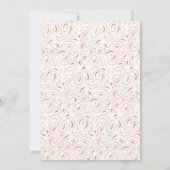 Faux Roos Gold Baptisme Invitation Kaart (Achterkant)