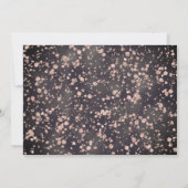 Faux roos gold confetti waterverf 21st Birthday Kaart (Achterkant)