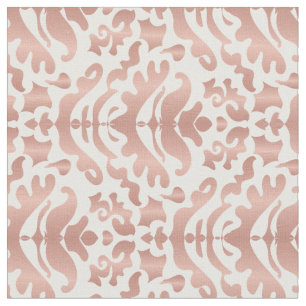 Faux Roos Gold Damask Patroon Stof