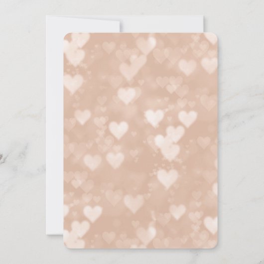 Faux Roos Gold en Black Birthday Party Kaart (Achterkant)