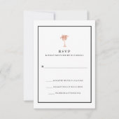 Faux Roos Gold en Black Palm Tree | Glam RSVP (Voorkant)