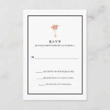 Faux Roos Gold en Black Palm Tree | Glam RSVP