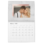 Faux Roos Gold en marmer | Multifoto Kalender (Feb 2026)