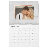 Faux Roos Gold en marmer | Multifoto Kalender (Feb 2027)