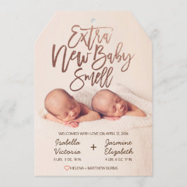 Faux Roos Gold Extra Nieuw Baby Smell Aankondiging