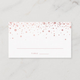 Faux Roos Gold Foil Confetti Stippen Elegant Weddi Plaatskaartje