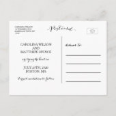 Faux Roos Gold Foil | Foto's opslaan van het Brief Aankondigingskaart (Achterkant)