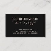 Faux Roos Gold Foil Glitter Brush Stroke Leopard Visitekaartje (Achterkant)