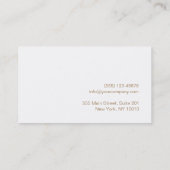 FAUX Roos Gold Foil Salon & Spa Appointcard Afsprakenkaartje (Achterkant)
