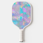 faux roos gold folie effect op foto opal pickleball paddle (Achterkant)