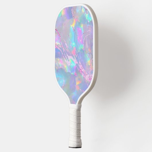 faux roos gold folie effect op foto opal pickleball paddle (Links)