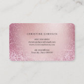 FAUX roos Gold folie vlinder Visitekaartje (Achterkant)