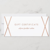 Faux Roos Gold Geometric | Cadeaubon (Voorkant)