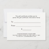 Faux Roos Gold Geometric Heart | Cadeaubon (Achterkant)