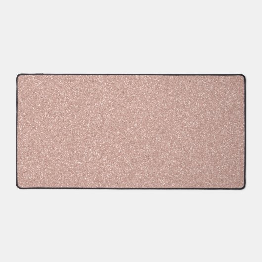 Faux Roos Gold Glitter Bureaumat (Voorkant)