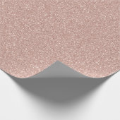 Faux Roos Gold Glitter Cadeaupapier (Hoek)