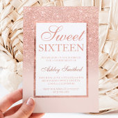 Faux roos gold glitter elegant budget Sweet 16