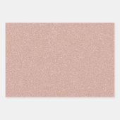 Faux Roos Gold Glitter Inpakpapier Vel (Voorkant)