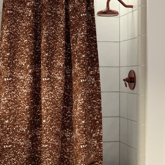 Faux Roos Gold Glitter Modern Shower Curtain Douchegordijn