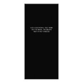 Faux Roos Gold Glitter | Salon prijslijst service Reclamekaart (Achterkant)