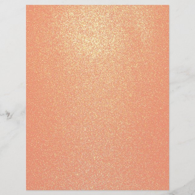 Faux Roos Gold Glitter Scrapbook Paper (Voorkant)