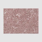 Faux Roos Gold Glitter Texture Kijk-achtig design Tissuepapier (Voorkant)
