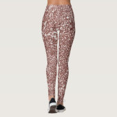 Faux Roos Gold Glitter Texture Kijk uit Leggings (Achterkant)