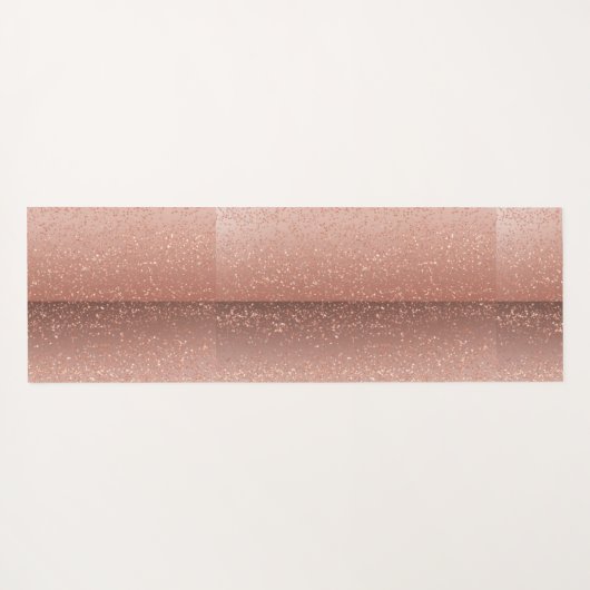 faux Roos gold glitter Yogamat (Achterkant (horizontaal))