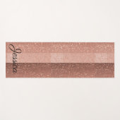 faux Roos gold glitter Yogamat (Voorkant (horizontaal))